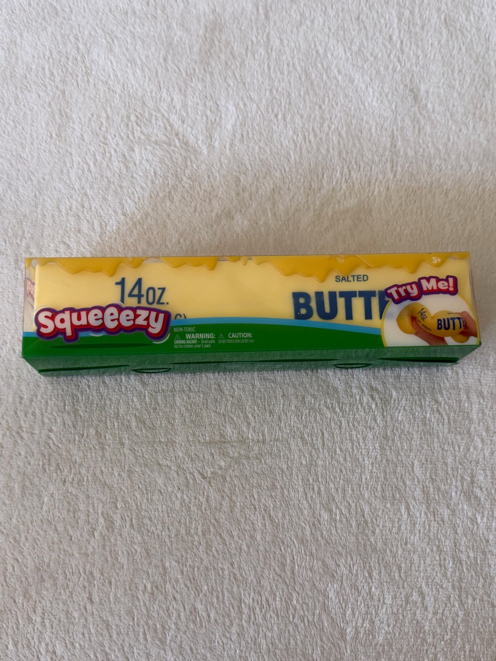 NIB Squeeezy brand Butter Squishy Toy